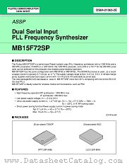 MB15F72SP datasheet pdf Fujitsu Microelectronics
