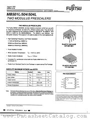 MB501L datasheet pdf Fujitsu Microelectronics