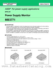 MB3771 datasheet pdf Fujitsu Microelectronics