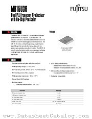 MB15U36 datasheet pdf Fujitsu Microelectronics