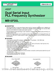 MB15F05L datasheet pdf Fujitsu Microelectronics