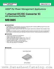 MB3885 datasheet pdf Fujitsu Microelectronics