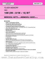 MBM29SL160BD-12 datasheet pdf Fujitsu Microelectronics