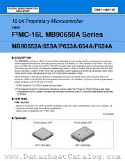 MB90P653A datasheet pdf Fujitsu Microelectronics