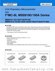 MB89PV190 datasheet pdf Fujitsu Microelectronics
