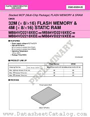 MB84VD2218XEC-90 datasheet pdf Fujitsu Microelectronics