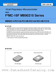 MB90P214B datasheet pdf Fujitsu Microelectronics