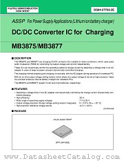 MB3875 datasheet pdf Fujitsu Microelectronics