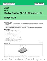 MB86342B datasheet pdf Fujitsu Microelectronics