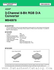 MB40978 datasheet pdf Fujitsu Microelectronics