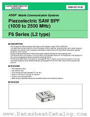 F6 SERIES (L2 TYPE) datasheet pdf Fujitsu Microelectronics