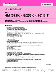 MBM29LV400BC-12 datasheet pdf Fujitsu Microelectronics