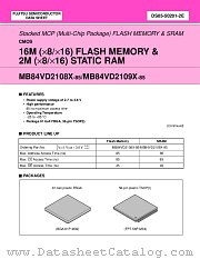 MB84VD2108X-85 datasheet pdf Fujitsu Microelectronics