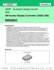 MB90092 datasheet pdf Fujitsu Microelectronics