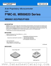 MB89PV820 datasheet pdf Fujitsu Microelectronics