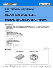 MB89P935A datasheet pdf Fujitsu Microelectronics