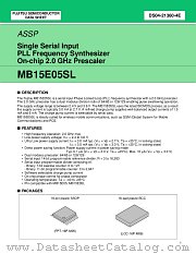 MB15E05SL datasheet pdf Fujitsu Microelectronics