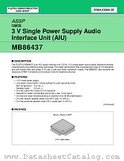 MB86437 datasheet pdf Fujitsu Microelectronics