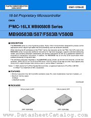MB90583B datasheet pdf Fujitsu Microelectronics