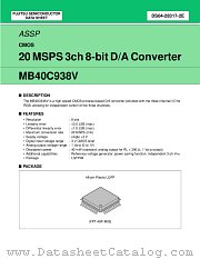 MB40C938V datasheet pdf Fujitsu Microelectronics