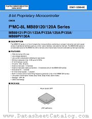 MB89125A datasheet pdf Fujitsu Microelectronics