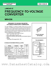 MB4206 datasheet pdf Fujitsu Microelectronics