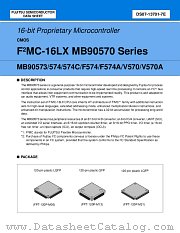 MB90573 datasheet pdf Fujitsu Microelectronics