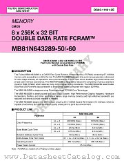 MB81N643289-60 datasheet pdf Fujitsu Microelectronics