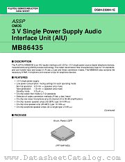 MB86435 datasheet pdf Fujitsu Microelectronics