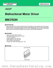 MB3763H datasheet pdf Fujitsu Microelectronics