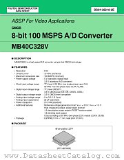 MB40C328V datasheet pdf Fujitsu Microelectronics
