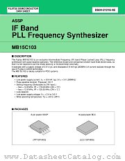 MB15C103 datasheet pdf Fujitsu Microelectronics