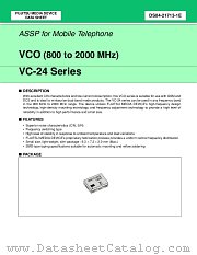 VC-24 SERIES datasheet pdf Fujitsu Microelectronics