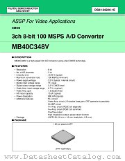 MB40C348V datasheet pdf Fujitsu Microelectronics