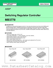 MB3778 datasheet pdf Fujitsu Microelectronics