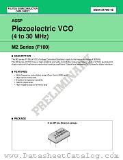 M2 SERIES (F100) datasheet pdf Fujitsu Microelectronics
