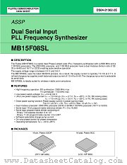 MB15F08SL datasheet pdf Fujitsu Microelectronics