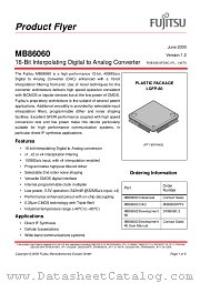MB86060 datasheet pdf Fujitsu Microelectronics