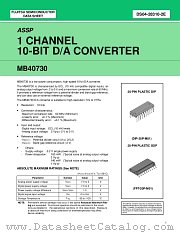 MB40730 datasheet pdf Fujitsu Microelectronics