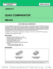 MB4204 datasheet pdf Fujitsu Microelectronics