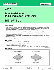 MB15F72UL datasheet pdf Fujitsu Microelectronics