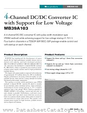 MB39A103 datasheet pdf Fujitsu Microelectronics