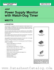 MB3773 datasheet pdf Fujitsu Microelectronics