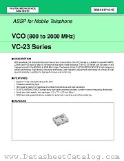 VC-23 SERIES datasheet pdf Fujitsu Microelectronics