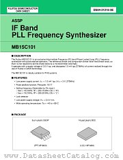 MB15C101 datasheet pdf Fujitsu Microelectronics