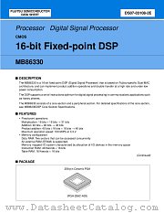 MB86330 datasheet pdf Fujitsu Microelectronics