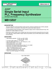 MB15E07 datasheet pdf Fujitsu Microelectronics