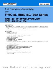 MB89161A datasheet pdf Fujitsu Microelectronics