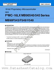 MB90F543 datasheet pdf Fujitsu Microelectronics