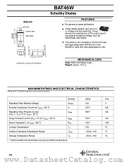 BAT46W datasheet pdf General Semiconductor